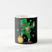 Dabbing Leprechaun St. Patrick's Day Lustiger Iris Kaffeetasse (Mittel)