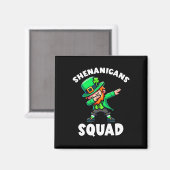 Dabbing Leprechaun St. Patrick's Day Schabernack S Magnet (Vorderseite/Rückseite)