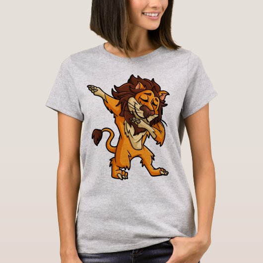 Dabbing Löwe T-Shirt (Vorderseite)
