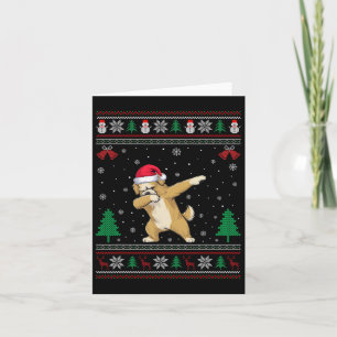 Dabbing Maltipoo Weihnachtsmannmütze Boys Girls Ki Karte