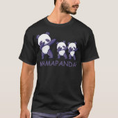 Dabbing Mamapanda Panda Mom of Twins T-Shirt (Vorderseite)