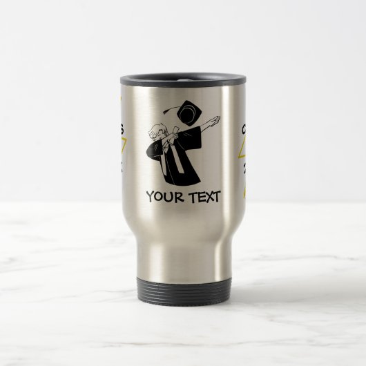 Dabbing männlicher Absolvent Blitz Custom Reisebecher (Mittel)