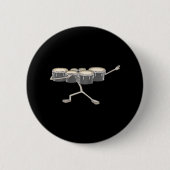 Dabbing-Marching-Trommel-Marching-Band Button (Vorderseite)