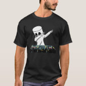 Dabbing Marshmallow Dancing DJ Vaporwave Disco T-Shirt (Vorderseite)
