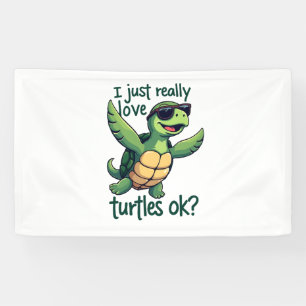 Dabbing Meeresschildkröte I just Eure Liebe Turtle Banner