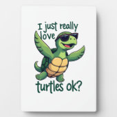 Dabbing Meeresschildkröte I just Eure Liebe Turtle Fotoplatte (Vorderseite)