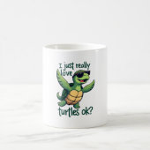Dabbing Meeresschildkröte I just Eure Liebe Turtle Kaffeetasse (Mittel)
