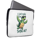 Dabbing Meeresschildkröte I just Eure Liebe Turtle Laptopschutzhülle (Vorne Rechts)