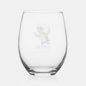 Dabbing Meeresschildkröte I just Eure Liebe Turtle Weinglas Ohne Stiel (Rückseite)