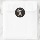 Dabbing Meerkat Dancing Dab Surikate Runder Aufkleber (Tasche)