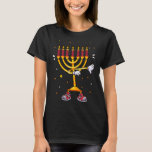 Dabbing Menorah Hanukkah Dancing Jewish Holiday Ch T-Shirt<br><div class="desc">Dabbing Menorah Hanukkah Dancing Juwish Holiday Chanukka</div>