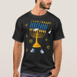 Dabbing Menorah Hanukkah jüdische Chanukah T-Shirt<br><div class="desc">Dabbing Menorah Hanukkah jüdische Chanukah</div>