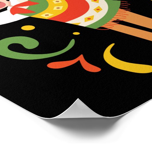 Dabbing Mexican Man Cinco De Mayo Poster (Ecke)