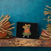 Dabbing Mexican Poncho Cinco De Mayo Fiesta Party Fotoplatte (Seite)