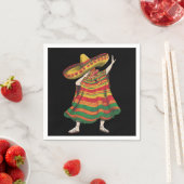 Dabbing Mexican Poncho Cinco De Mayo Fiesta Party Serviette (Beispiel)