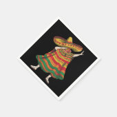 Dabbing Mexican Poncho Cinco De Mayo Fiesta Party Serviette (Ecke)