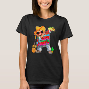 Dabbing Mexican Poncho Cinco De Mayo T-Shirt