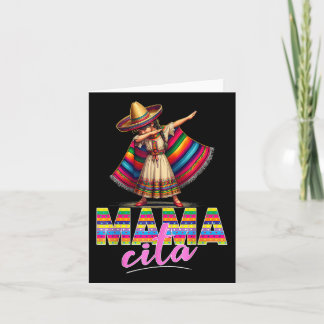 Dabbing Mexican Poncho Sombrero Cinco De Mayo Mama Karte