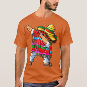 Dabbing Mexicanischer Poncho Cinco de Mayo Jungen  T-Shirt