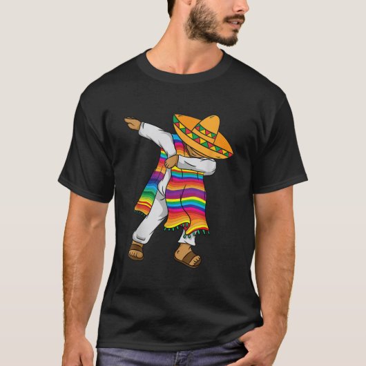 Dabbing Mexicanisches Poncho Shirt Cinco De Mayo K (Vorderseite)