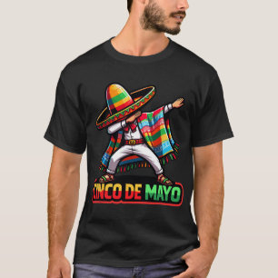 Dabbing Mexikanischer Poncho Cinco De Mayo Fiesta T-Shirt