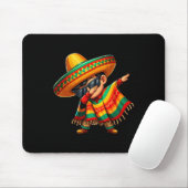 Dabbing Mexikanischer Poncho Cinco De Mayo Sombrer Mousepad (Mit Mouse)