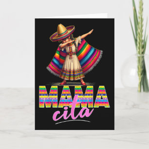 Dabbing Mexikanischer Poncho Sombrero Cinco De May Karte