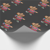 Dabbing Mexikos Kind mit Sombrero und Sombrero Geschenkpapier (Ecke)