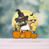 Dabbing Mops Halloween Acrylschild (Neutral)
