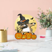 Dabbing Mops Halloween Acrylschild (Hochzeit)