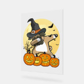 Dabbing Mops Halloween Acrylschild (Winkel)