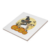 Dabbing Mops Halloween Fliese (Seite)