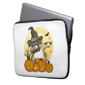 Dabbing Mops Halloween Laptopschutzhülle (Vorderseite Links)