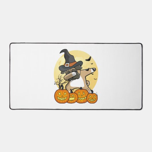 Dabbing Mops Halloween Schreibtischunterlage (Vorderseite)