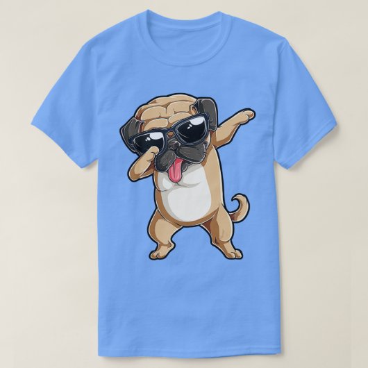 Dabbing Mops T Dog Lover Kinder Jungen Mädchen Abt T-Shirt (Design vorne)