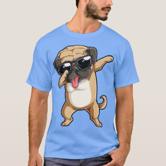 Dabbing Mops T Dog Lover Kinder Jungen Mädchen Abt T-Shirt