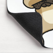 Dabbing Mops Welpe Mousepad (Ecke)