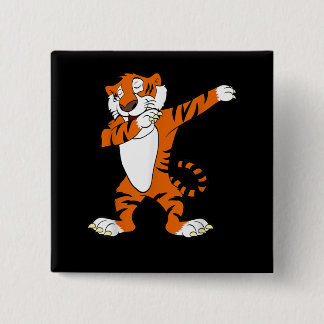 Dabbing Niedliches Tiger Animal Party Button