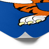 Dabbing Niedliches Tiger Animal Party Poster (Ecke)