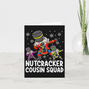 Dabbing Nussknacker-Cousin-Squad Lustige passende Karte