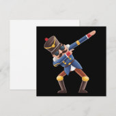 Dabbing Nussknacker Weihnachtsfeiertag Feiertagskarte (Vorne/Hinten)