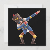 Dabbing Nussknacker Weihnachtsfeiertag Feiertagskarte (Vorderseite)