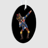 Dabbing Nussknacker Weihnachtsfeiertag Ornament (Vorderseite)