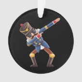 Dabbing Nussknacker Weihnachtsfeiertag Ornament (Vorderseite)