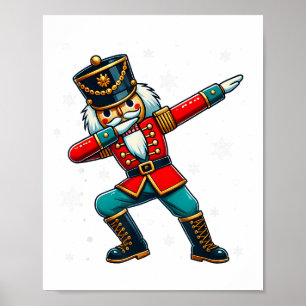 Dabbing Nussknacker Weihnachtskostüm passende Fami Poster