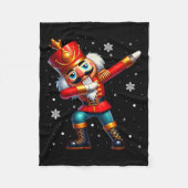 Dabbing Nutcracker Christmas Costume Matching Fami Fleecedecke (Vorderseite)