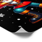 Dabbing Nutcracker Christmas Costume Matching Fami Poster (Ecke)