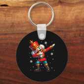 Dabbing Nutcracker Christmas Costume Matching Fami Schlüsselanhänger (Vorderseite)