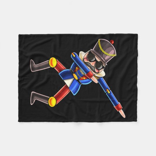 Dabbing Nutcracker Christmas Costume Nutcracker Gi Fleecedecke (Vorderseite (Horizontal))