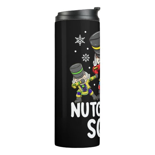 Dabbing Nutcracker Cousin Squad Funny Matching Thermosbecher (Nach links gedreht)